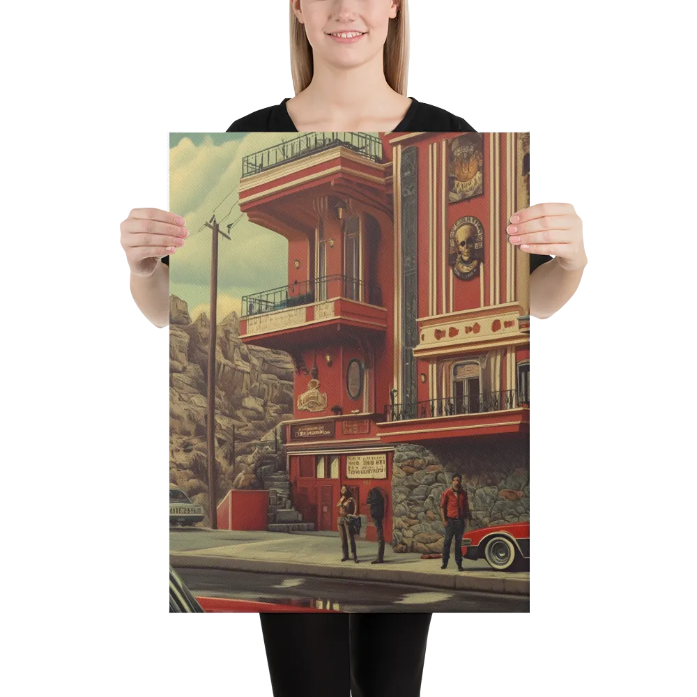 Retro Urban Dreamscape | Canvas | 18″×24″