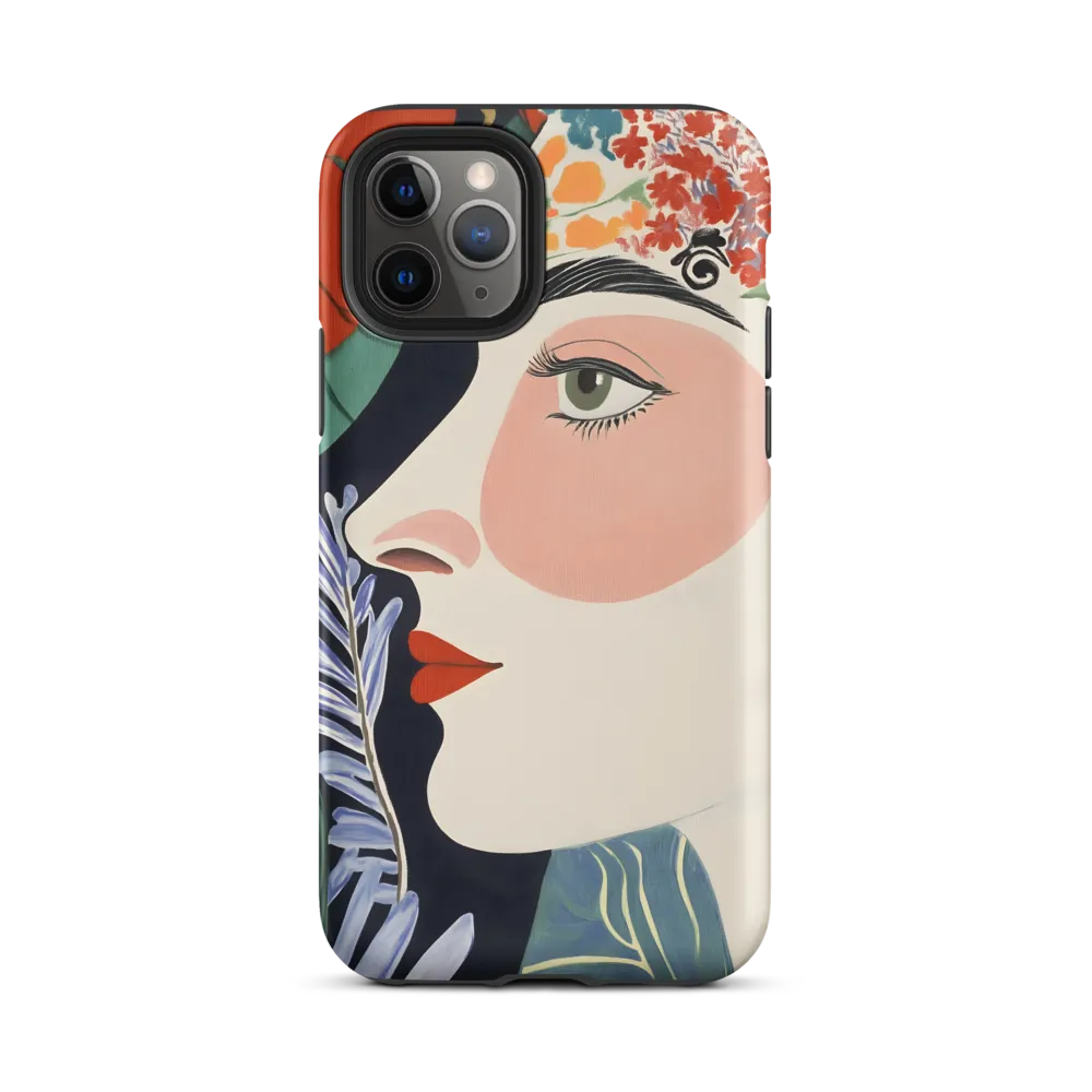 Floral Serenade: A Modern Portrait