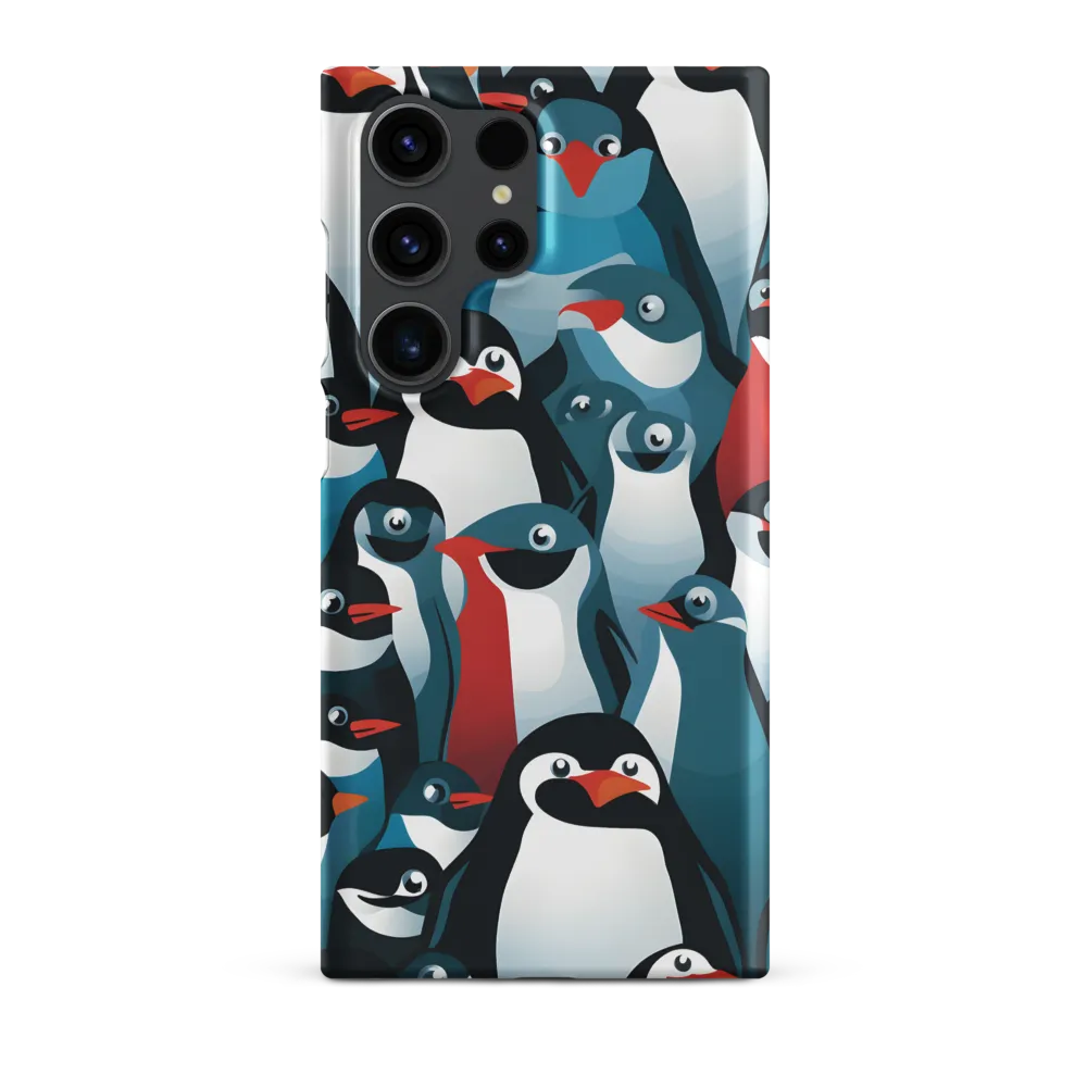 Penguin Parade | Phone Case |  S23 Ultra | Snap Case | Matte