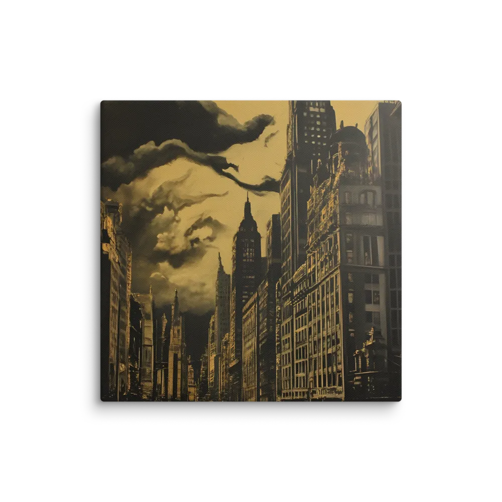 Echoes of a Forgotten Skyline | Canvas | 6″×6″