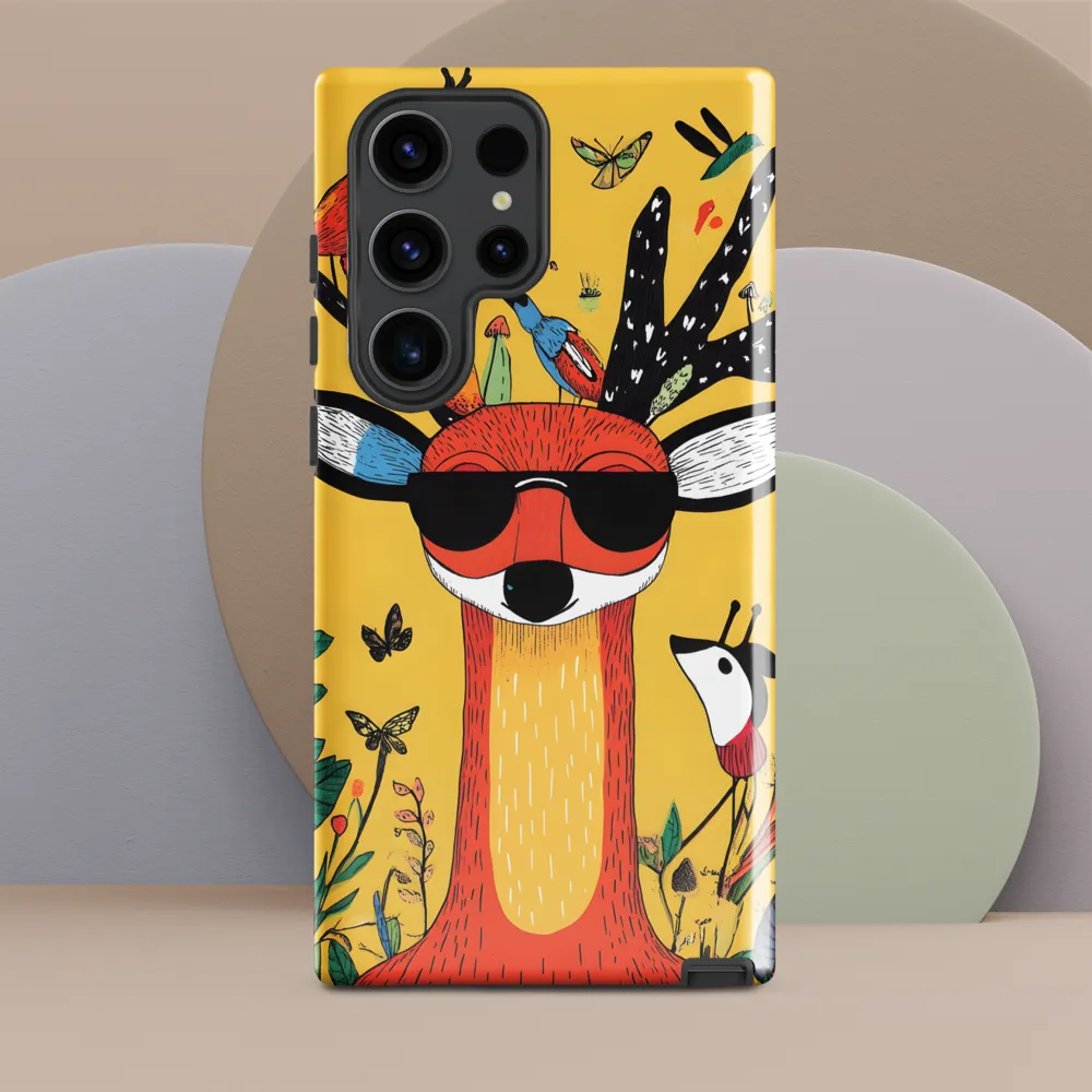 Playful Deer with Sunglasses