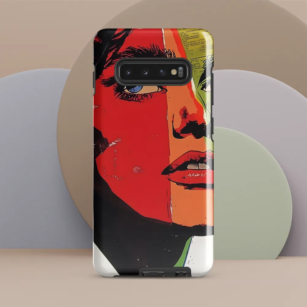 Vibrant Expressions: A Pop Art Portrait | Phone Case |  S10 Plus | Tough Case | Glossy