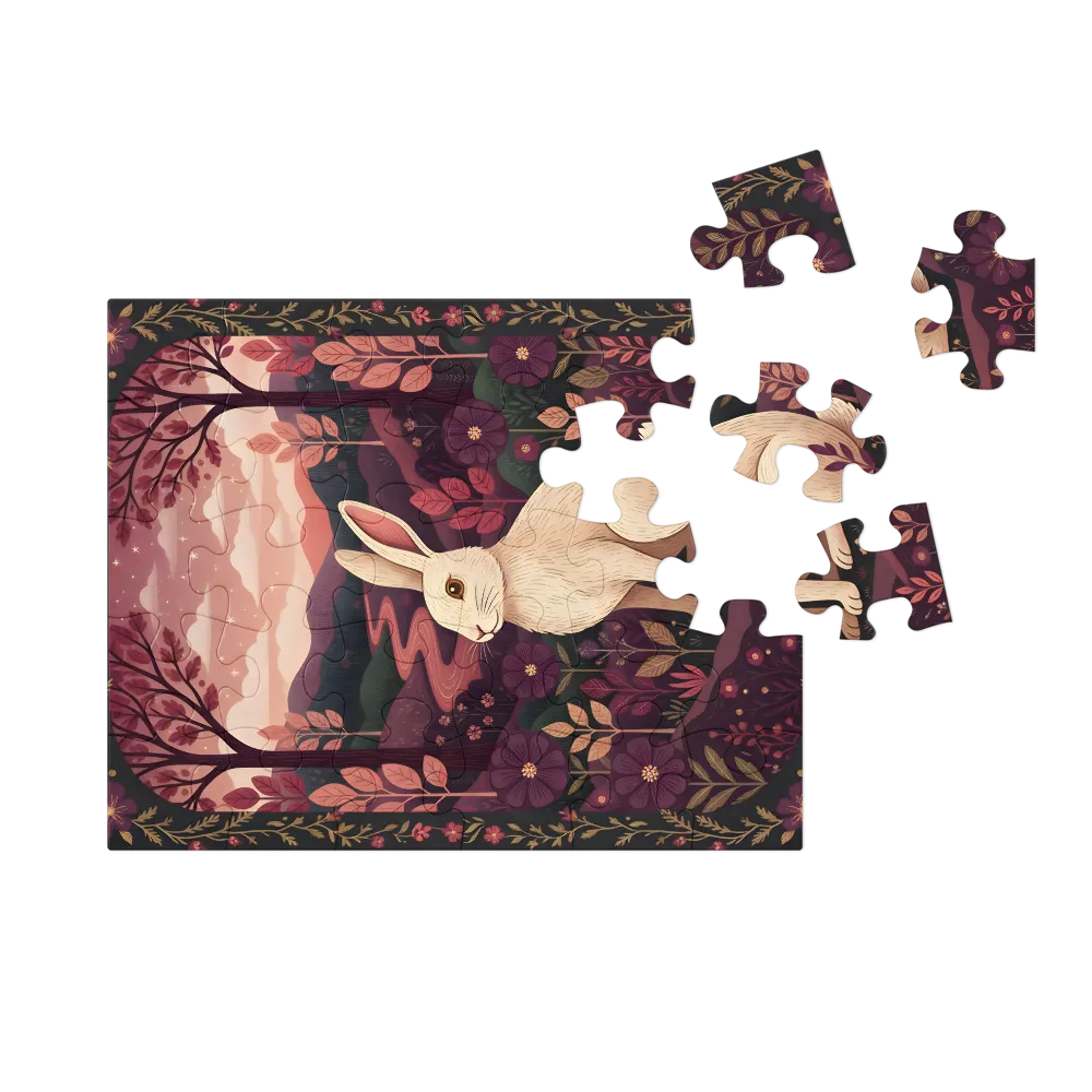 Twilight Rabbit 
 Jigsaw Puzzle in Tin Box