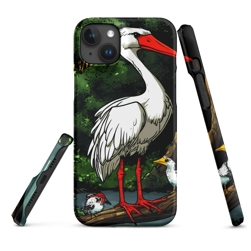 Unity in Nature: The Avian Gathering | Phone Case |  15 Plus | Snap Case | Matte