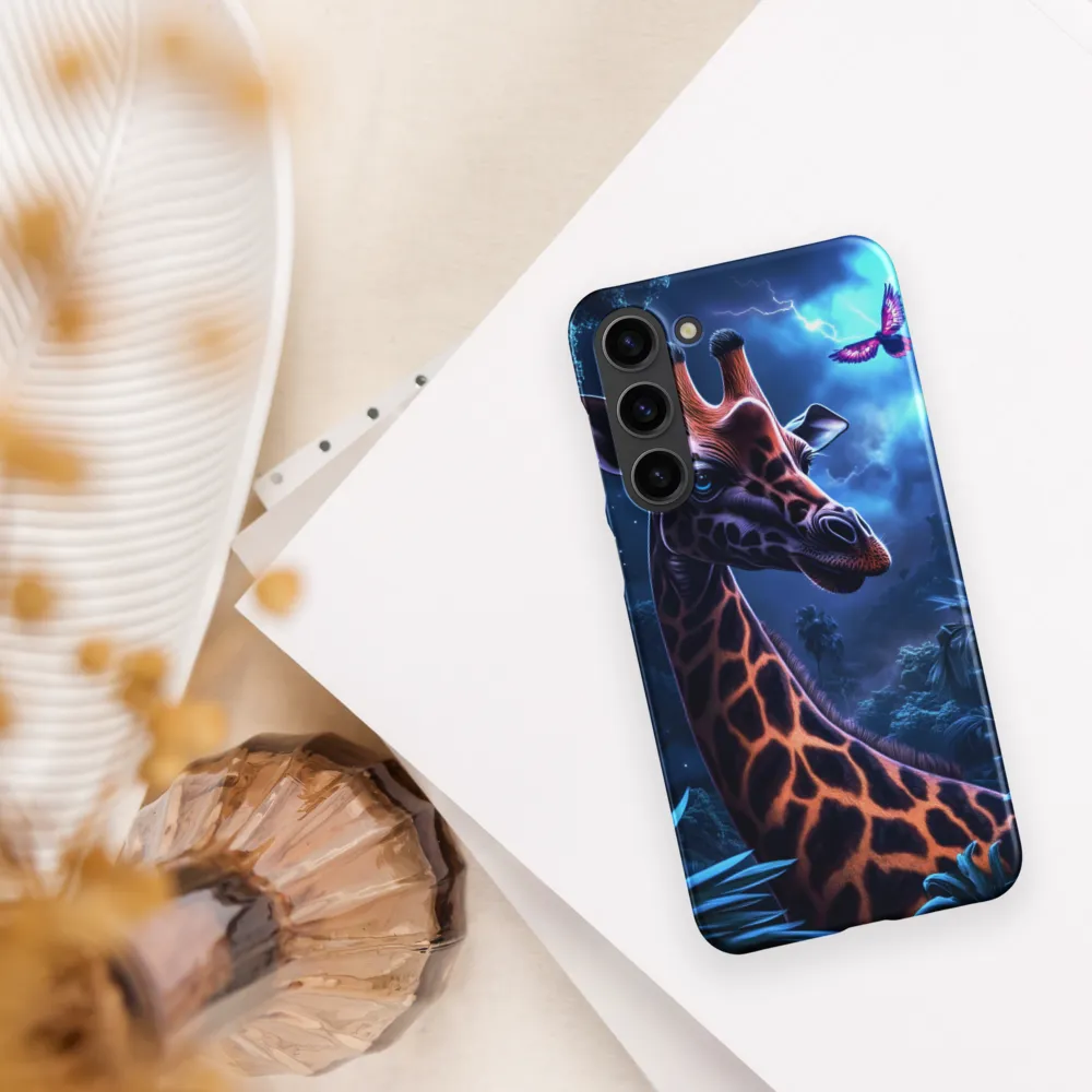 Mystical Giraffe in Twilight Jungle