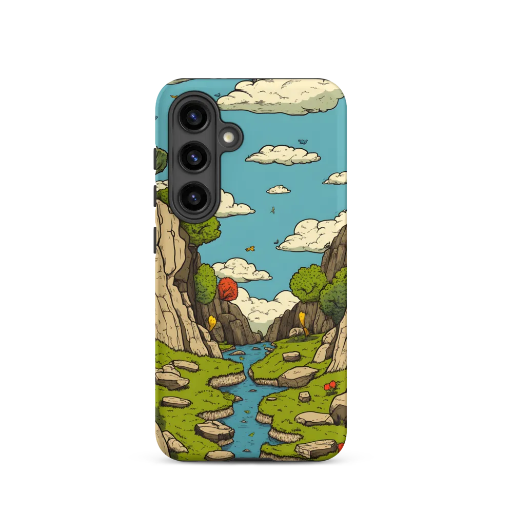 Whimsical Serenity: A Canyon Landscape