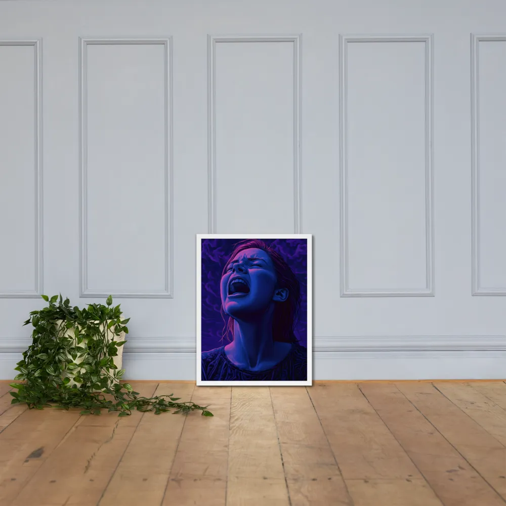 Echoes of Anguish | Poster with White Frame | 18″×24″