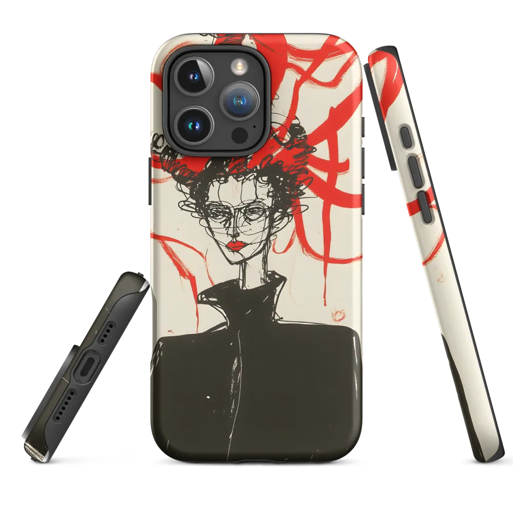 Dramatic Elegance in Red and Black