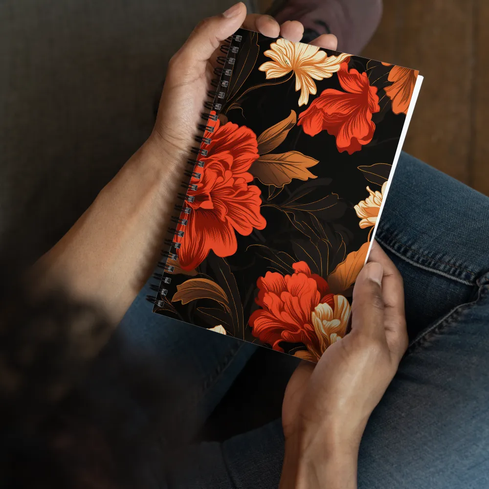 Elegance in Bloom | Spiral Notebook