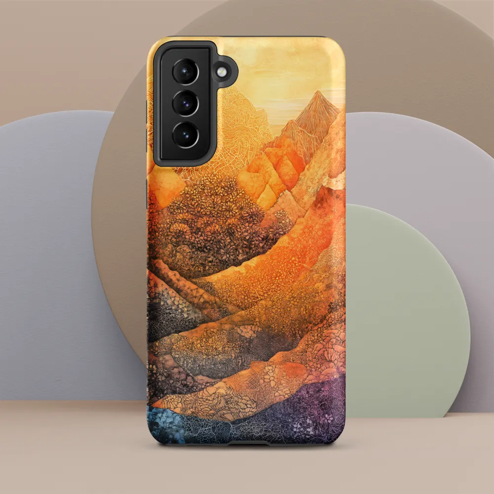 Serene Peaks of Color