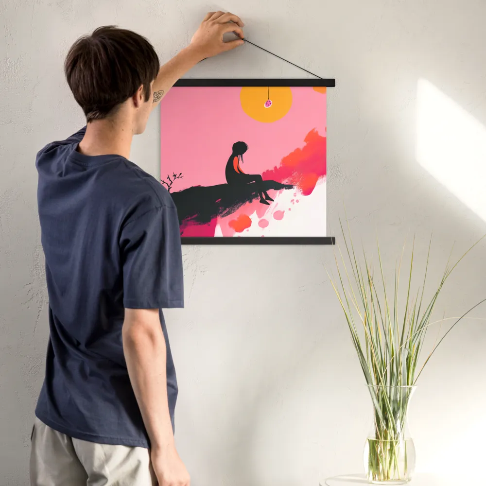 Whispers of the Sun | Poster With Black Wood Hanger | 18″×18″