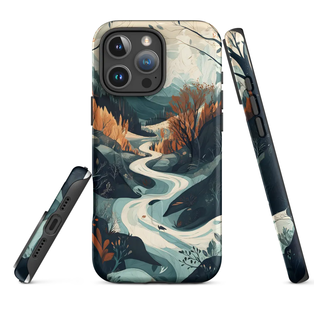 Winding Serenity: A Digital Landscape