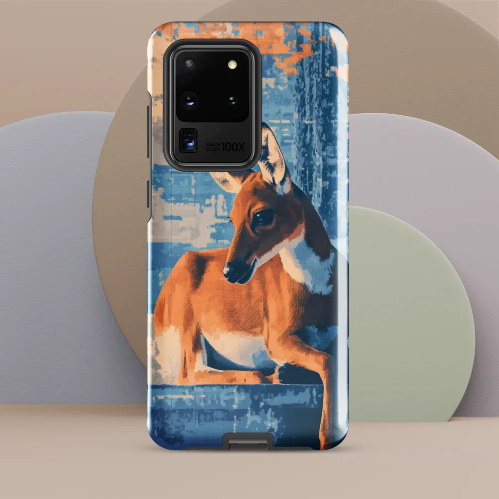 Serenity in Color: The Reclining Deer | Phone Case |  S20 Ultra | Tough Case | Glossy