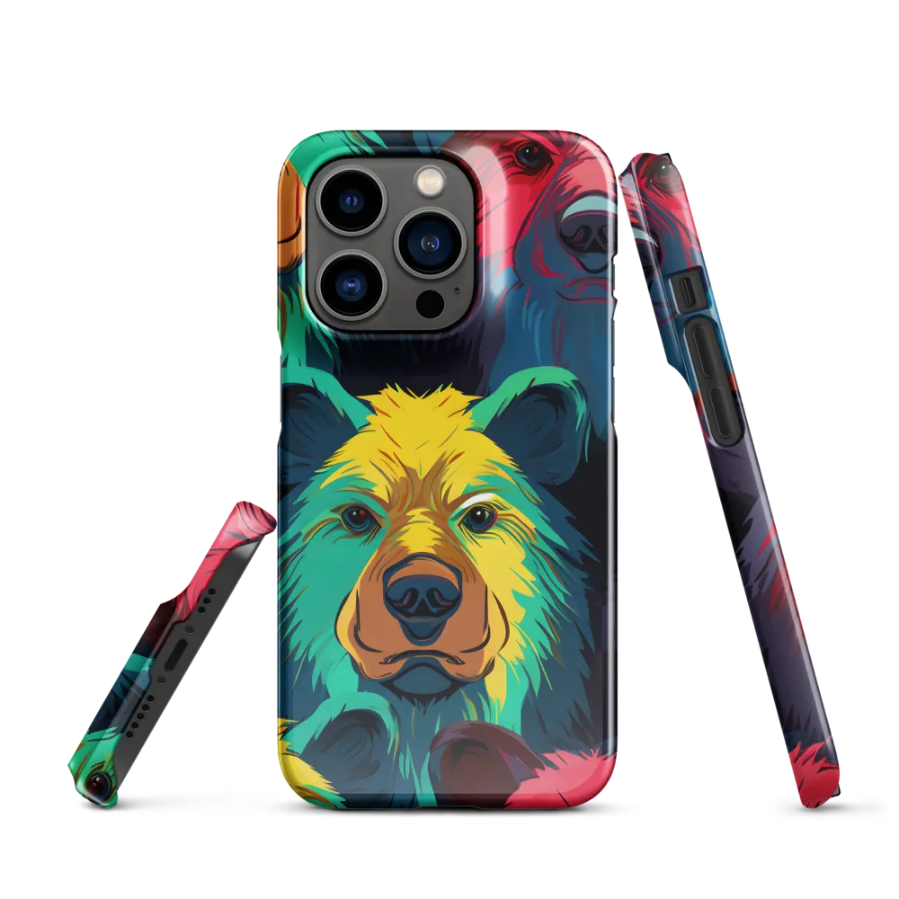 The Colorful Essence of Bears | Phone Case |  14 Pro | Snap Case | Glossy