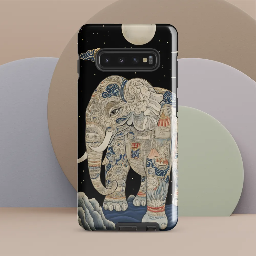 The Majestic Tale of the Painted Elephant | Phone Case |  S10 Plus | Tough Case | Glossy