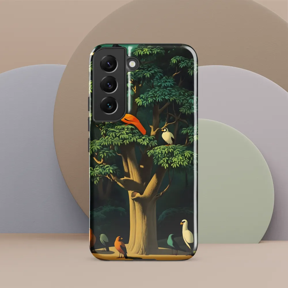 Harmony in Color: A Surreal Bird Symphony
