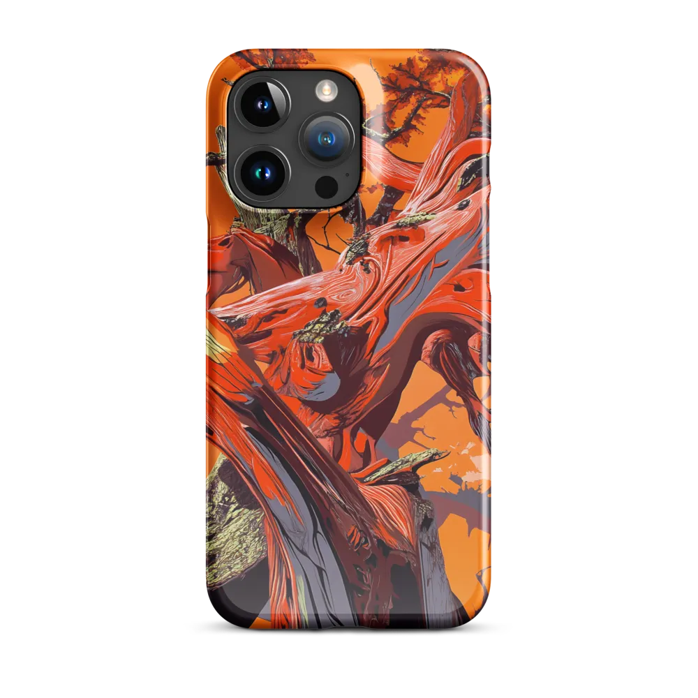 Life in Motion: An Abstract Tree | Phone Case |  15 Pro Max | Snap Case | Glossy