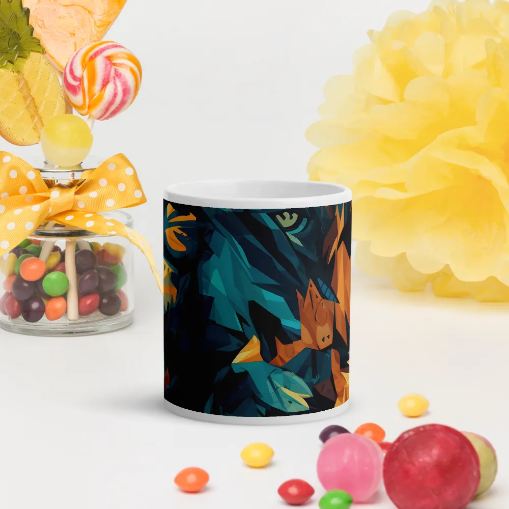 Wild Fusion: The Abstract Wolf | Mugs | Multiple Sizes & Colors