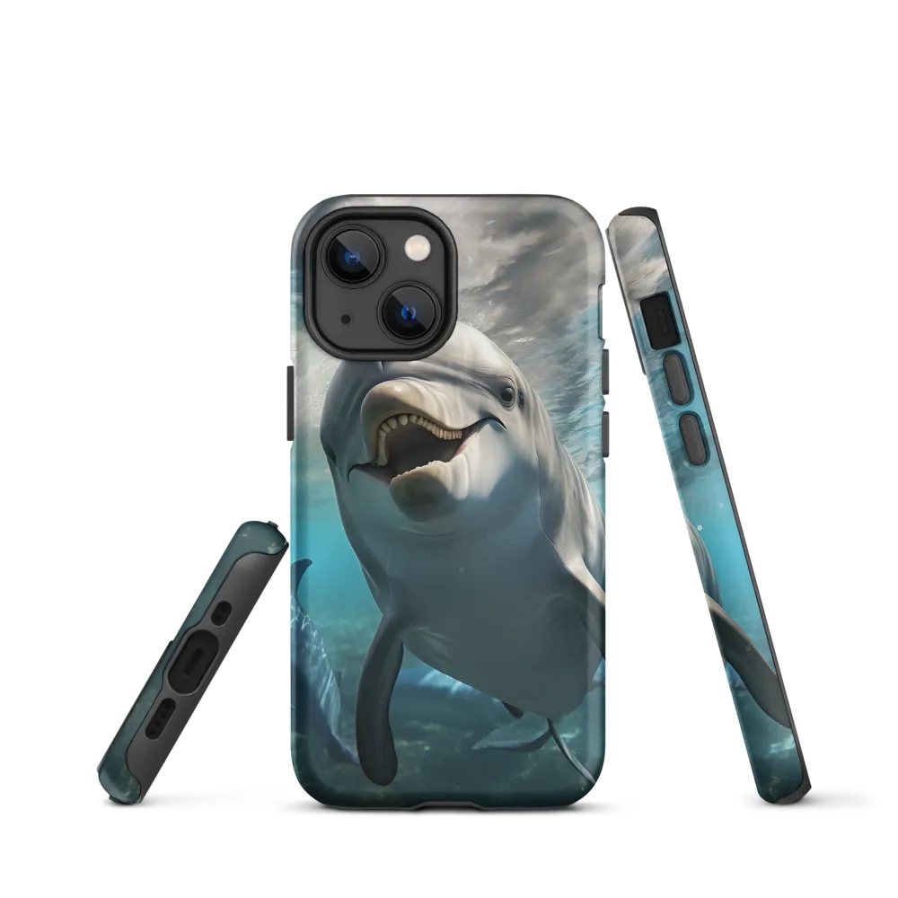 Beneath the Waves: A Dolphin's Dance
