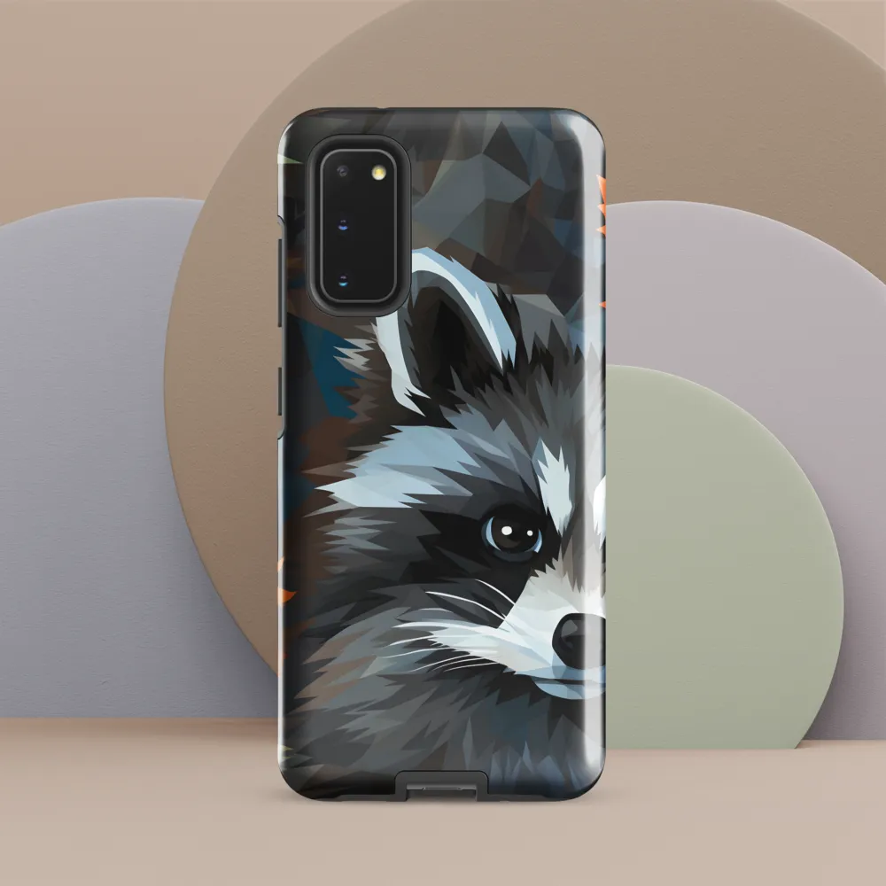 Whispers of Autumn: The Raccoon's Gaze