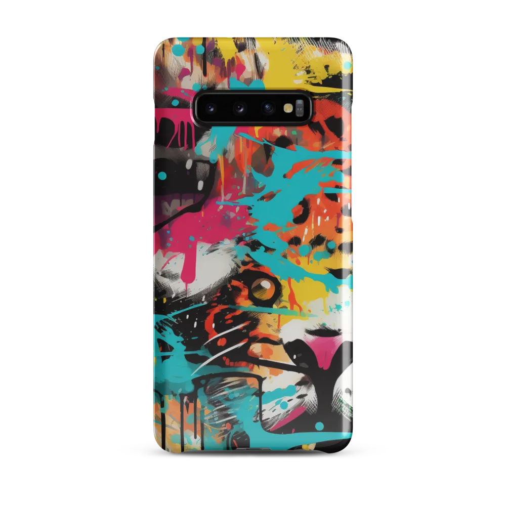 Fierce Fusion: Tiger and Lion in Graffiti | Phone Case |  S10 Plus | Snap Case | Glossy