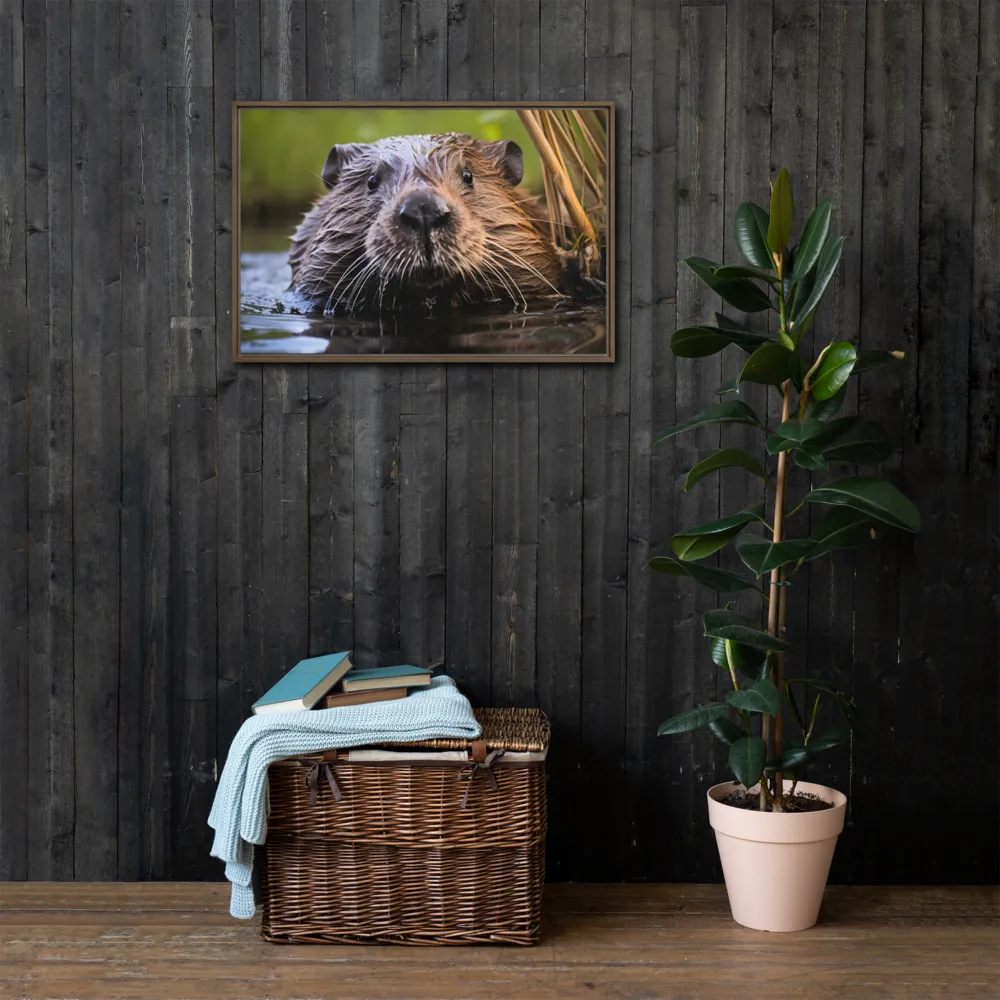 Emergence of the Beaver | Canvas with Brown Frame | 20″×30″