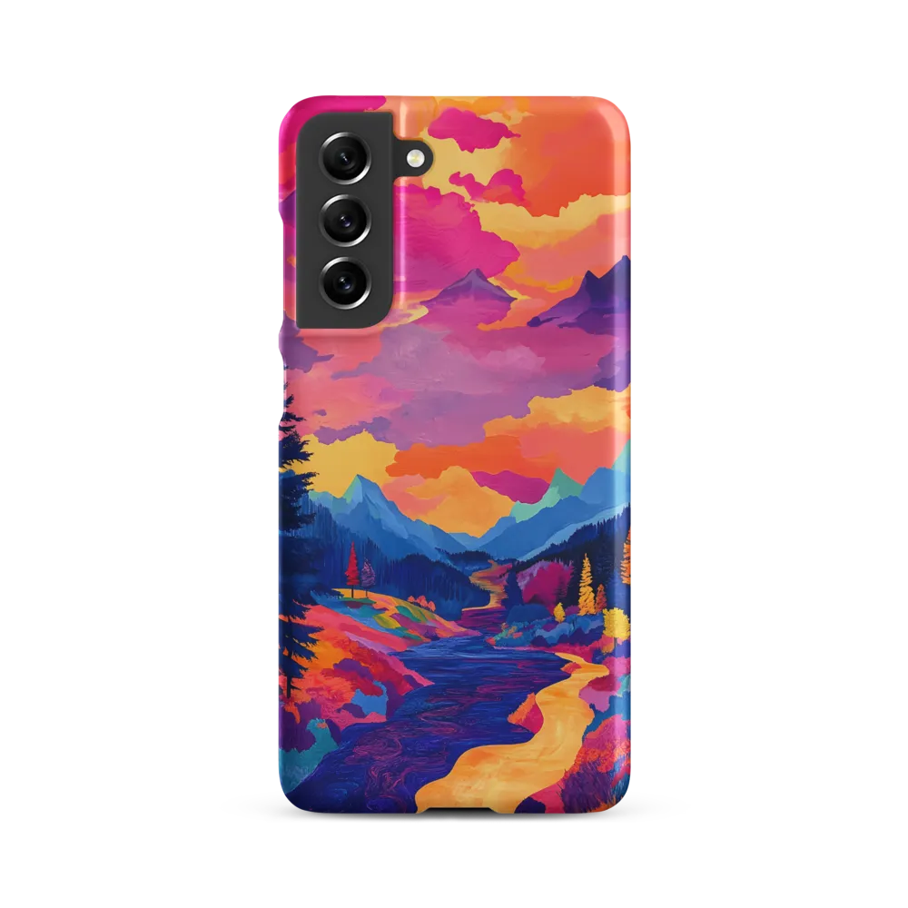 Radiant Serenity: A Surreal Landscape | Phone Case |  S21 FE | Snap Case | Matte