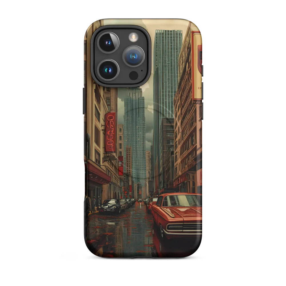 Nostalgic Cityscape: Reflections of a Forgotten Era | Phone Case |  16 Pro Max | MagSafe® Tough Case | Matte