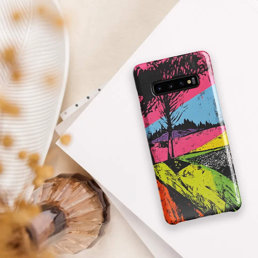 Vibrant Landscapes: An Abstract Interpretation | Phone Case |  S10 Plus | Snap Case | Glossy