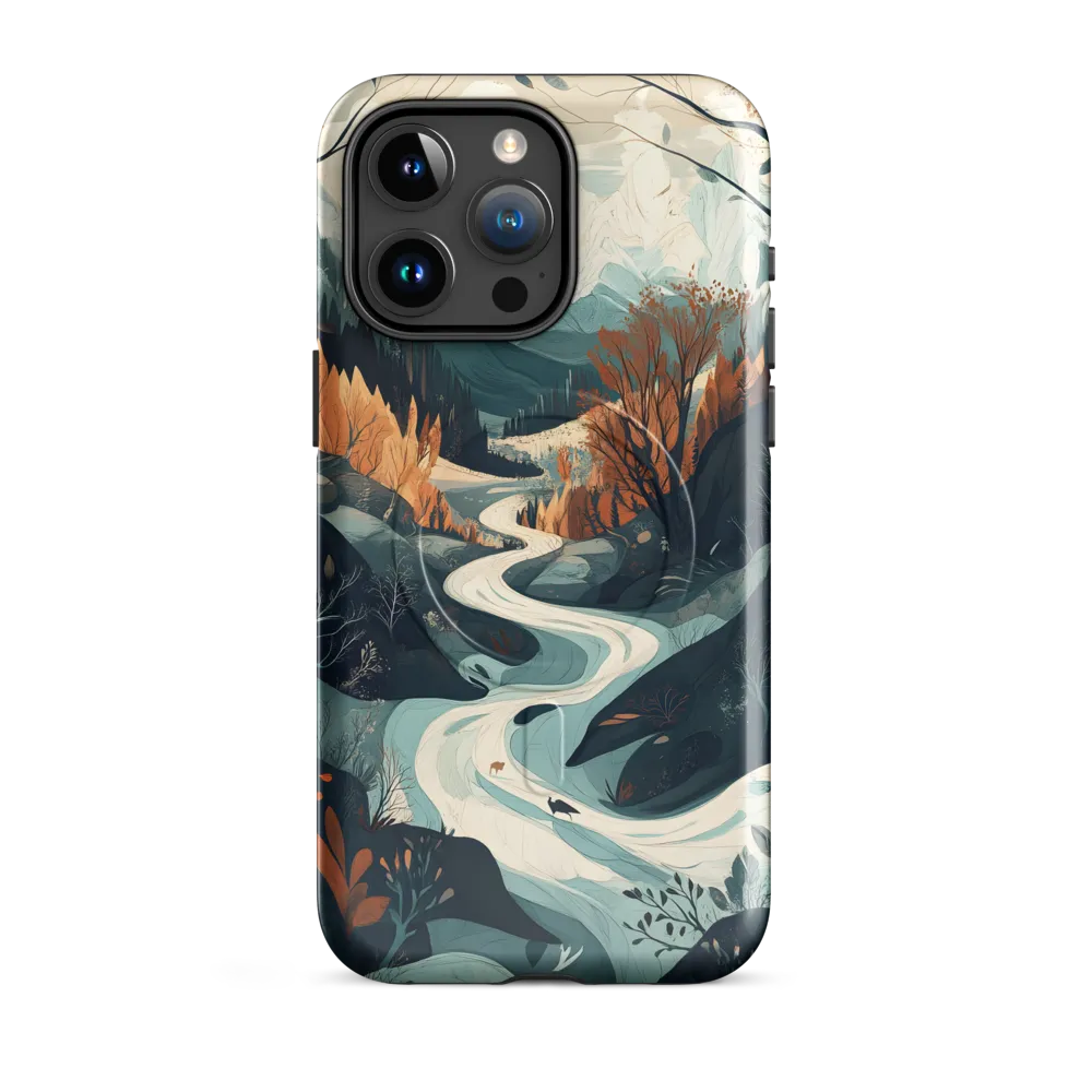 Winding Serenity: A Digital Landscape