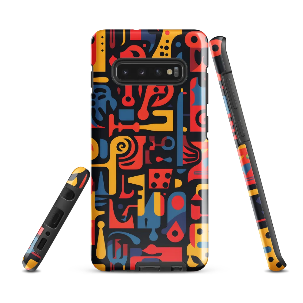 Mosaic of Playful Patterns | Phone Case |  S10 Plus | Tough Case | Glossy