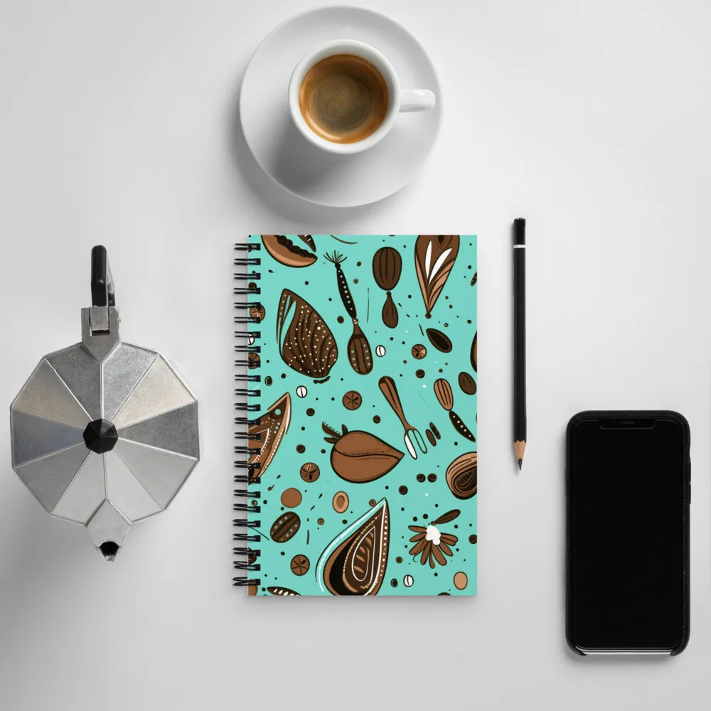 Whimsical Culinary Print | Spiral Notebook