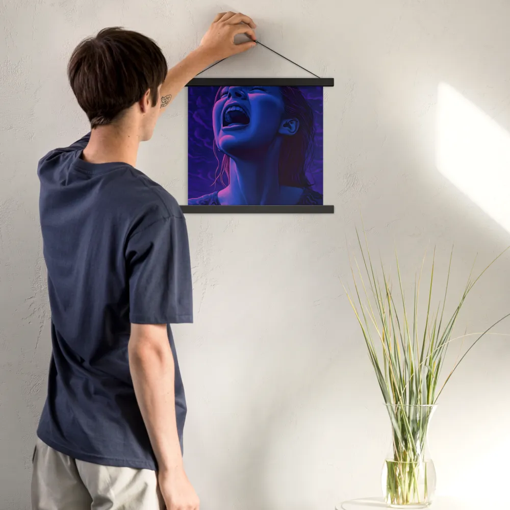 Echoes of Anguish | Poster With Black Wood Hanger | 14″×14″