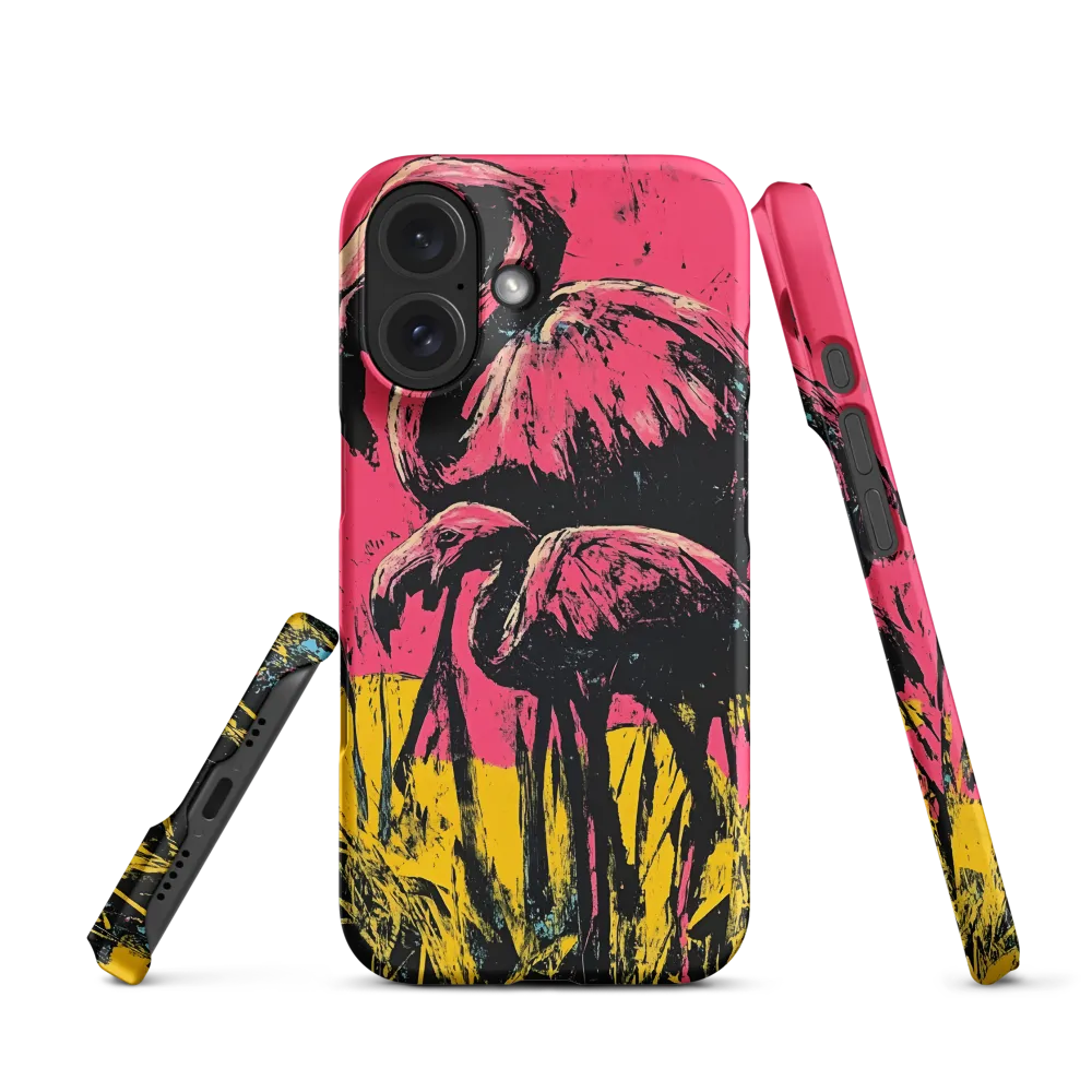 Flamingo Duet: A Pop Art Expression