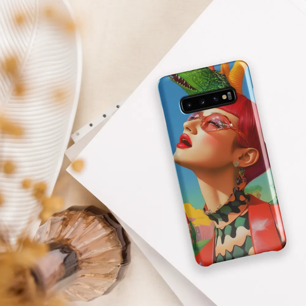 Whimsical Fantasy: A Surreal Portrait | Phone Case |  S10 Plus | Snap Case | Glossy