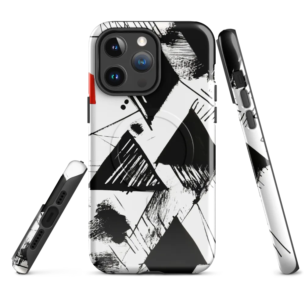 Dynamic Geometric Harmony | Phone Case |  14 Pro Max | MagSafe® Tough Case | Glossy