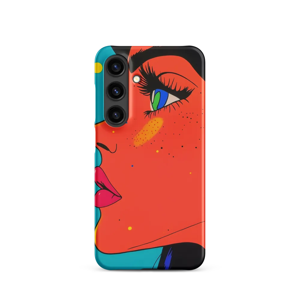 Vibrant Feminine Profile in Pop Art