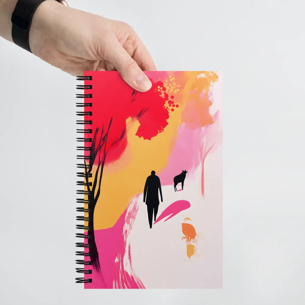 Journey Through Color: An Abstract Landscape | Spiral Notebook