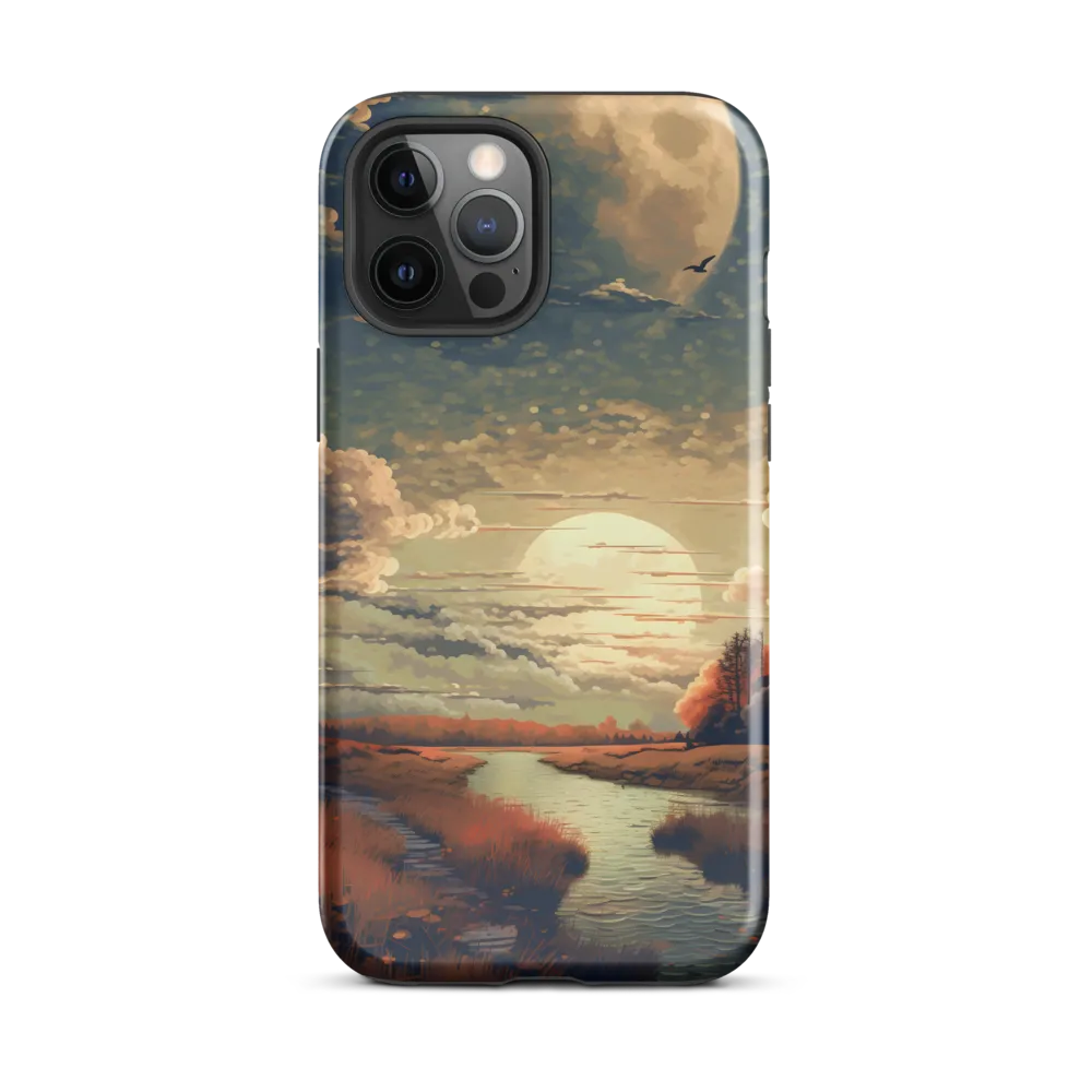 Whispers of Dusk: A Tranquil River Landscape