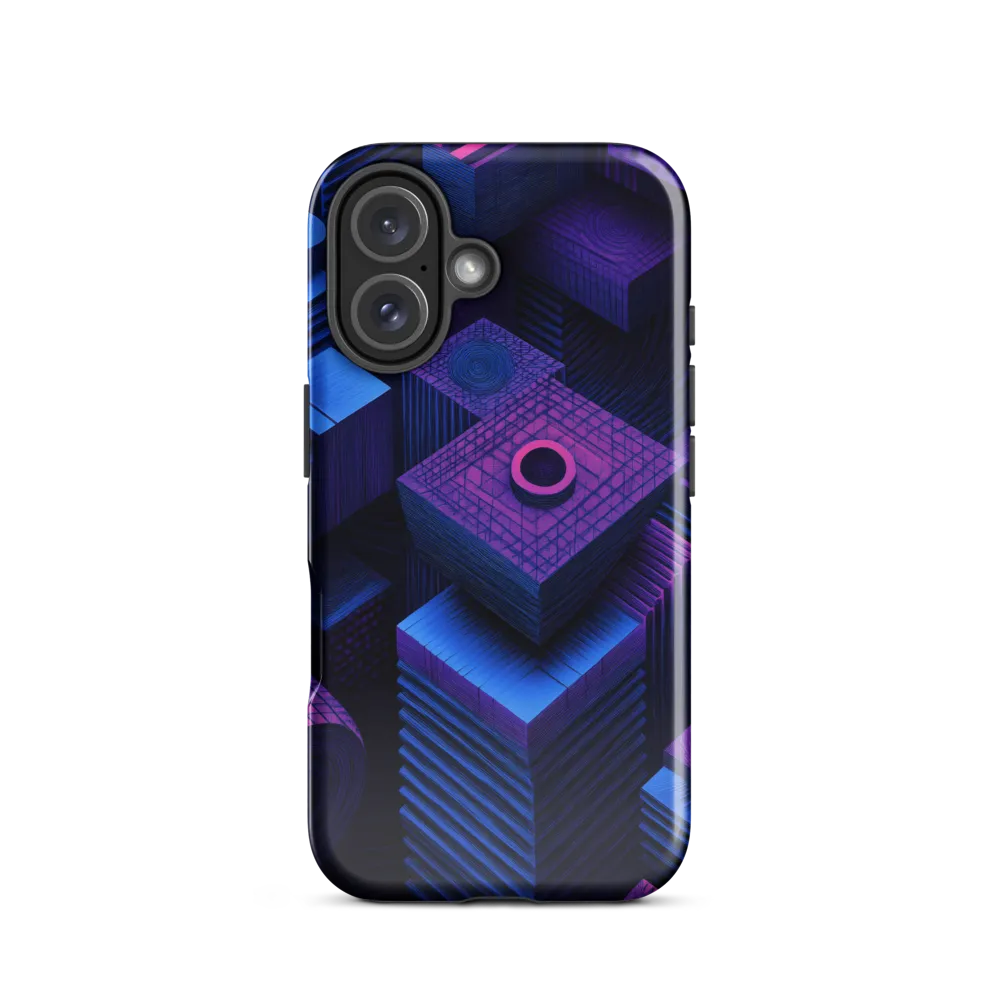 Geometric Dreams in Blue and Purple