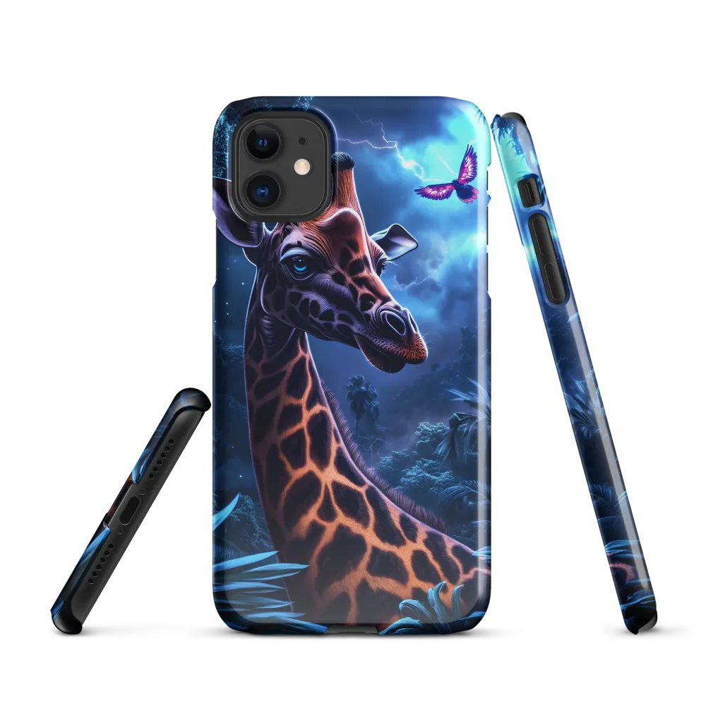 Mystical Giraffe in Twilight Jungle