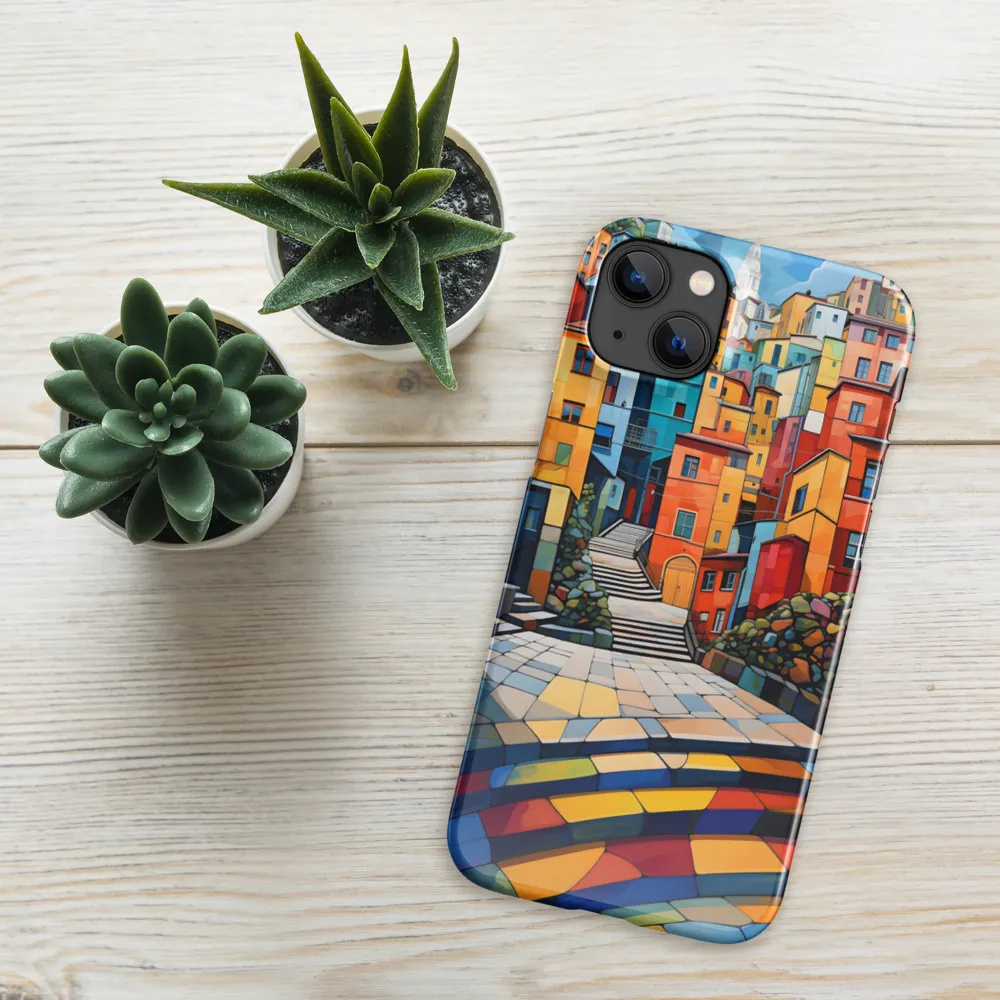 Vibrant Village: A Cubist Journey