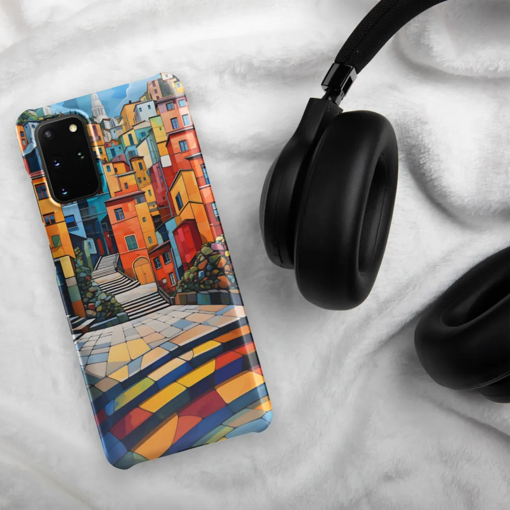 Vibrant Village: A Cubist Journey
