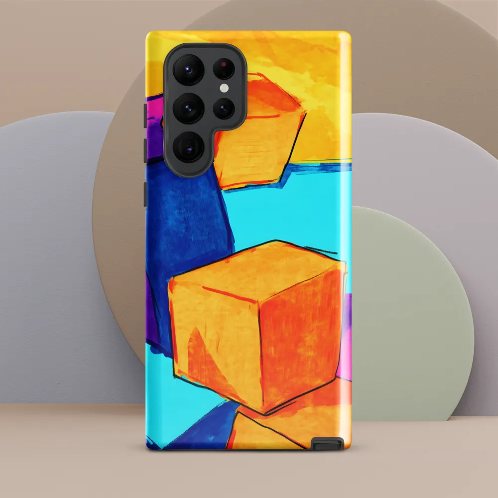 Playful Cubes in Vibrant Harmony