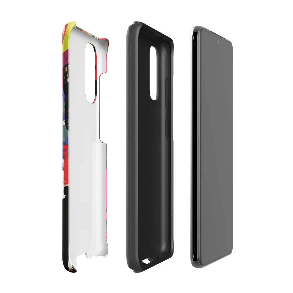 Urban Echoes: A Futuristic Reverie | Phone Case |  S20 | Tough Case | Glossy