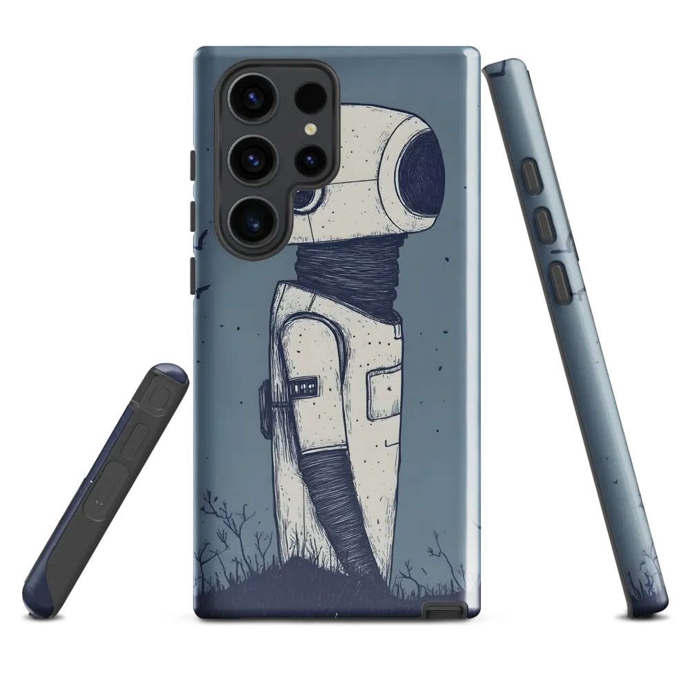 Contemplative Robot in a Barren Landscape