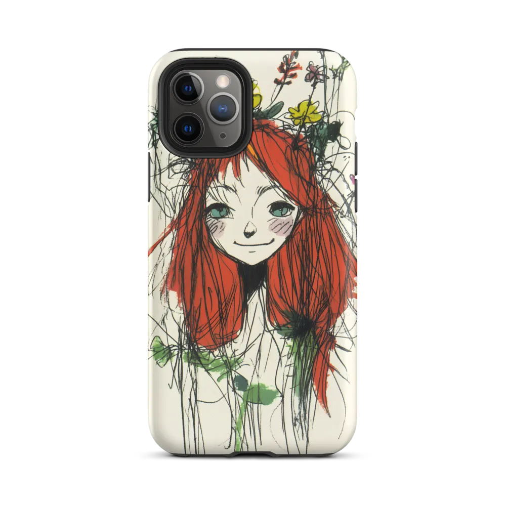 Whimsical Floral Portrait