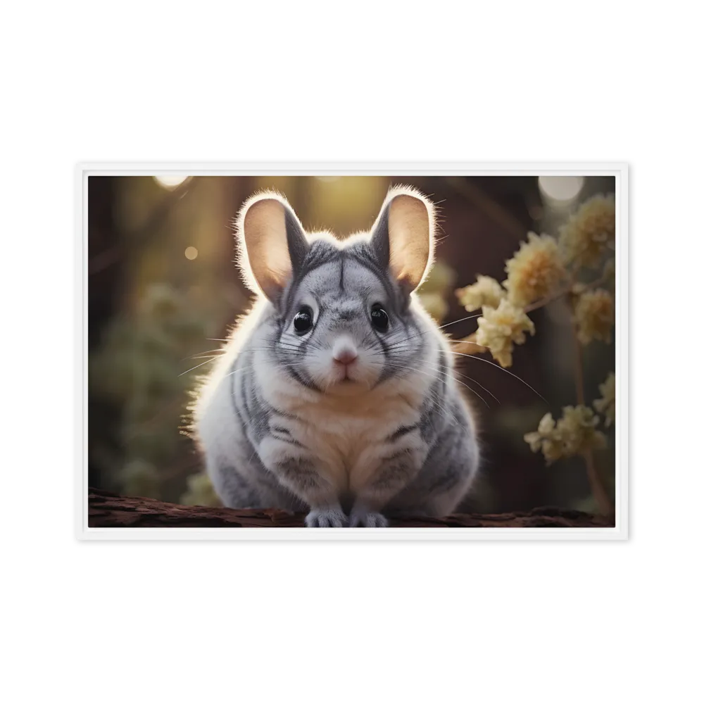 Curious Chinchilla in the Forest