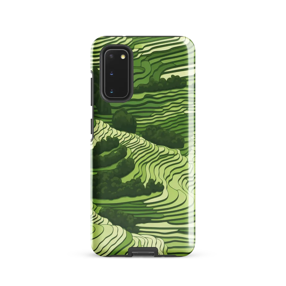 Waves of Green: An Abstract Landscape