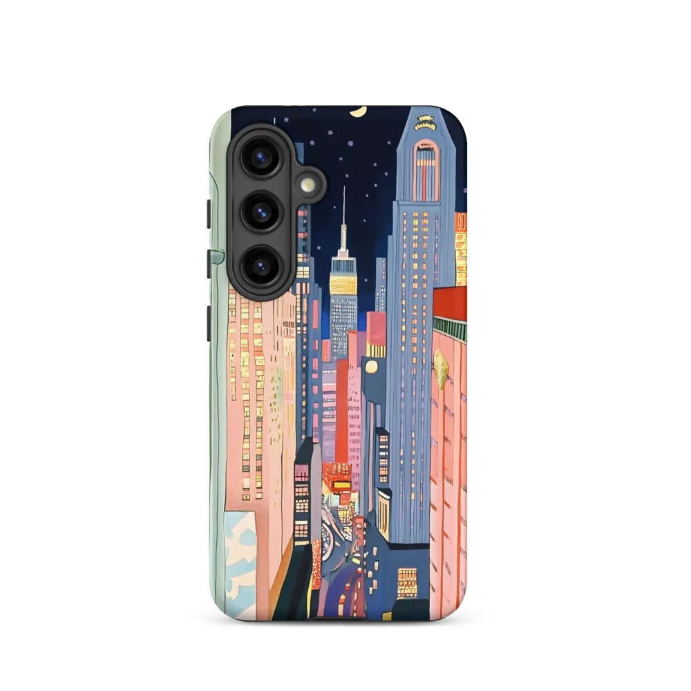 Urban Dreamscape: A Pop Art Night | Phone Case |  S24 | Tough Case | Matte